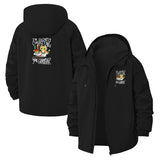Grammar Owl Unisex Full-Zip Printed Waterproof Hooded Windbreaker