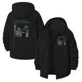 Support Your Local Ninjas Unisex Full-Zip Printed Waterproof Hooded Windbreaker