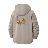 Firefighter Rescue Unisex Full-Zip Printed Waterproof Hooded Windbreaker