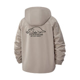 Overthinking Seal Unisex Full-Zip Printed Waterproof Hooded Windbreaker