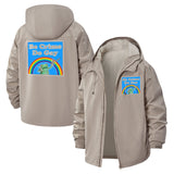 Rainbow Satire Unisex Full-Zip Printed Waterproof Hooded Windbreaker
