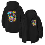 Retro Game Controller Unisex Full-Zip Printed Waterproof Hooded Windbreaker
