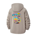 Retro Game Controller Unisex Full-Zip Printed Waterproof Hooded Windbreaker