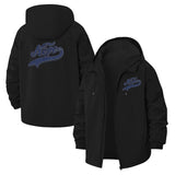 Script Nope Unisex Full-Zip Printed Waterproof Hooded Windbreaker