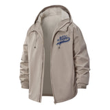 Script Nope Unisex Full-Zip Printed Waterproof Hooded Windbreaker