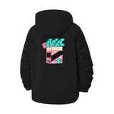 Retro Snacks Unisex Full-Zip Printed Waterproof Hooded Windbreaker