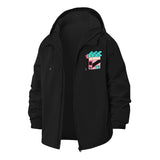Retro Snacks Unisex Full-Zip Printed Waterproof Hooded Windbreaker