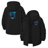 Cyber Squid Anime Unisex Full-Zip Printed Waterproof Hooded Windbreaker