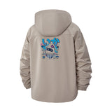 Cyber Squid Anime Unisex Full-Zip Printed Waterproof Hooded Windbreaker