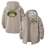 Tea Cup Still Life Unisex Full-Zip Printed Waterproof Hooded Windbreaker