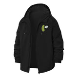 Talking Pickle Unisex Full-Zip Printed Waterproof Hooded Windbreaker
