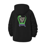 Motivational Monster Unisex Full-Zip Printed Waterproof Hooded Windbreaker