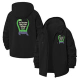 Motivational Monster Unisex Full-Zip Printed Waterproof Hooded Windbreaker