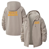 Written And Directed By Anxiety Unisex Full-Zip Printed Waterproof Hooded Windbreaker