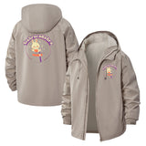 Magical Cat Unisex Full-Zip Printed Waterproof Hooded Windbreaker