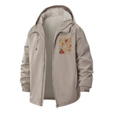 Dead Plants Club Unisex Full-Zip Printed Waterproof Hooded Windbreaker