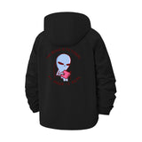 Alien Motif Unisex Full-Zip Printed Waterproof Hooded Windbreaker