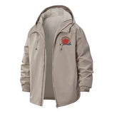 Tabletop Gaming Dice Unisex Full-Zip Printed Waterproof Hooded Windbreaker
