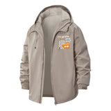 Pun Grater and Cheese Unisex Full-Zip Printed Waterproof Hooded Windbreaker