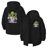 Alien Scientist Unisex Full-Zip Printed Waterproof Hooded Windbreaker