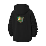 Eggsplosion Unisex Full-Zip Printed Waterproof Hooded Windbreaker