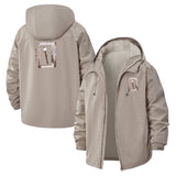 Break Glass Emergency Axe Unisex Full-Zip Printed Waterproof Hooded Windbreaker