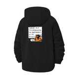 Meme Comic Unisex Full-Zip Printed Waterproof Hooded Windbreaker