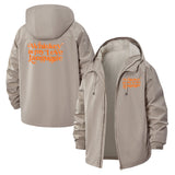Whiskey Love Language Unisex Full-Zip Printed Waterproof Hooded Windbreaker