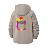 Cute Cartoon Animals Unisex Full-Zip Printed Waterproof Hooded Windbreaker