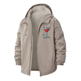 Eyeball Cocktail Unisex Full-Zip Printed Waterproof Hooded Windbreaker
