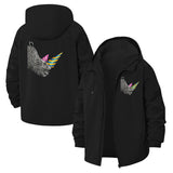 Party Rhino Unisex Full-Zip Printed Waterproof Hooded Windbreaker