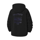 Non-Athletic Department Unisex Full-Zip Printed Waterproof Hooded Windbreaker