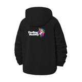 Unicorn Humor Unisex Full-Zip Printed Waterproof Hooded Windbreaker