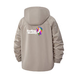 Unicorn Humor Unisex Full-Zip Printed Waterproof Hooded Windbreaker