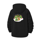 Festive Holiday Cookies Unisex Full-Zip Printed Waterproof Hooded Windbreaker