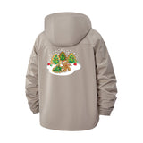 Festive Holiday Cookies Unisex Full-Zip Printed Waterproof Hooded Windbreaker