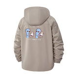 Surreal Alien Cat Unisex Full-Zip Printed Waterproof Hooded Windbreaker