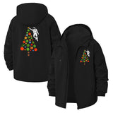 Astronaut Christmas Tree Unisex Full-Zip Printed Waterproof Hooded Windbreaker