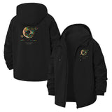 Space Donut Unisex Full-Zip Printed Waterproof Hooded Windbreaker