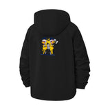 Dancing Cartoon Duo Unisex Full-Zip Printed Waterproof Hooded Windbreaker