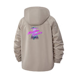 Retro UFO Neon Unisex Full-Zip Printed Waterproof Hooded Windbreaker
