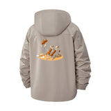 Orchestra Motif Unisex Full-Zip Printed Waterproof Hooded Windbreaker