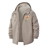 Orca Yacht Rock Unisex Full-Zip Printed Waterproof Hooded Windbreaker