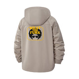 What The Funk Unisex Full-Zip Printed Waterproof Hooded Windbreaker