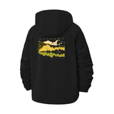 Soundwave Graphic Unisex Full-Zip Printed Waterproof Hooded Windbreaker