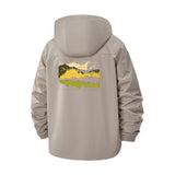 Soundwave Graphic Unisex Full-Zip Printed Waterproof Hooded Windbreaker