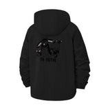 Metal Wolves Unisex Full-Zip Printed Waterproof Hooded Windbreaker