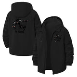 Metal Wolves Unisex Full-Zip Printed Waterproof Hooded Windbreaker