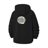 Jumping Fish Unisex Full-Zip Printed Waterproof Hooded Windbreaker