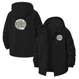 Jumping Fish Unisex Full-Zip Printed Waterproof Hooded Windbreaker